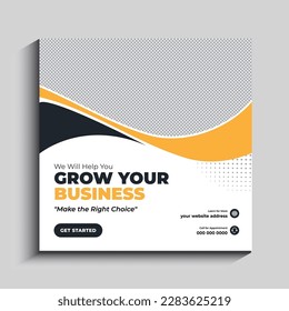 Digital marketing agency and corporate social media post template