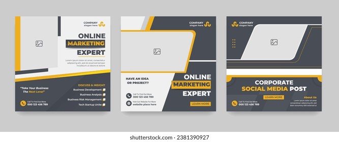 digital marketing agency and corporate social media post or business promotion template