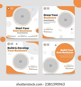 digital marketing agency and corporate social media post or business promotion template