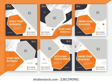 digital marketing agency and corporate social media post or business promotion template