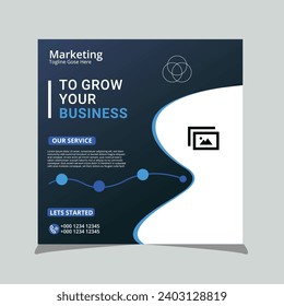 digital marketing agency and corporate social media post template
