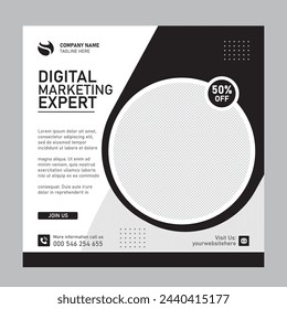 Digital marketing agency and corporate social media post template