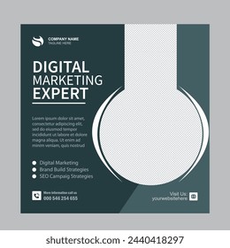 Digital marketing agency and corporate social media post