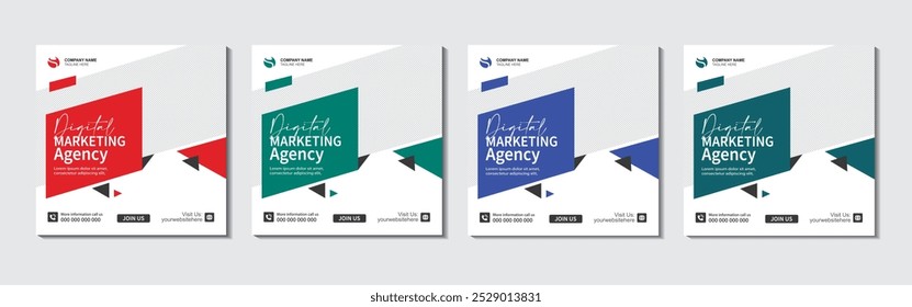 Digital marketing agency and corporate social media post template