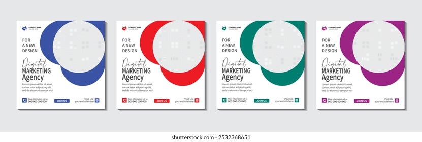 Digital marketing agency and corporate social media post template