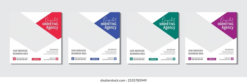 Digital marketing agency and corporate social media post template