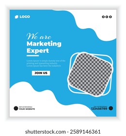 Digital marketing agency and corporate social media post template
