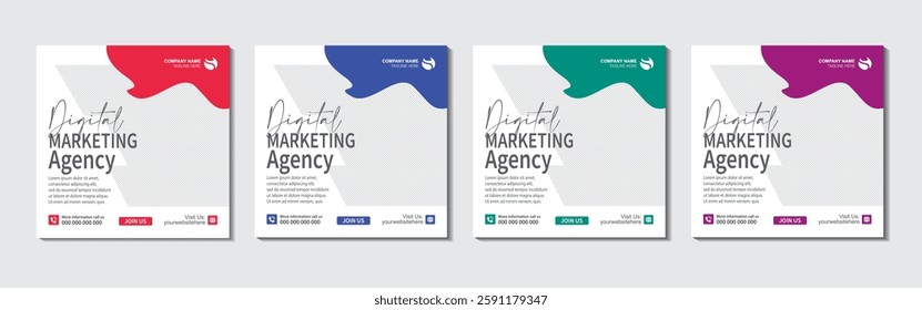 Digital marketing agency and corporate social media post template