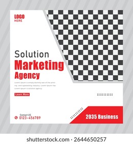Digital marketing agency and corporate social media post