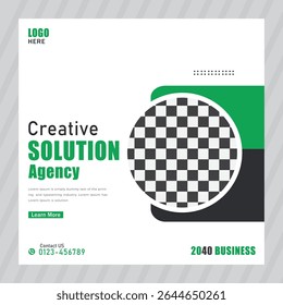 Digital marketing agency and corporate social media post