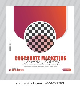 Digital marketing agency and corporate social media instagram post