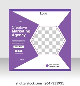 Digital Marketing Agency Or Corporate Social Media Banner Instagram Post Template