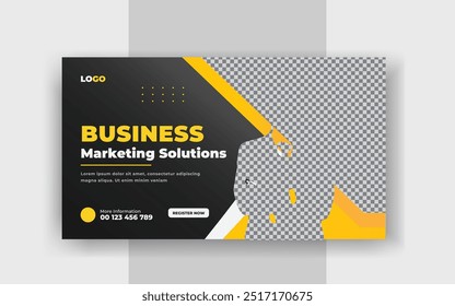 
Agência de marketing digital e criativo YouTube thumbnail web corporativo banner template