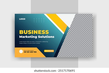 
Agência de marketing digital e criativo YouTube thumbnail web corporativo banner template