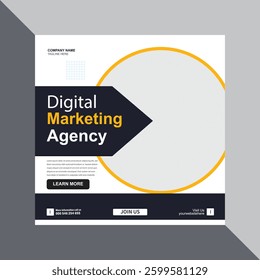 Digital marketing agency design template here new