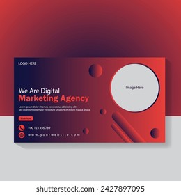 The Digital Marketing Agency Facebook Banner Post Design Illustrator 
