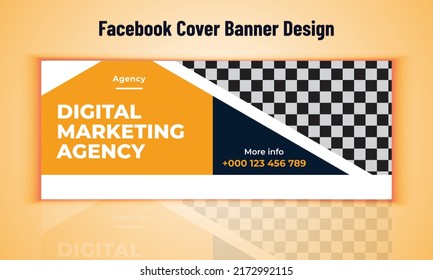 Digital Marketing Agency Facebook Cover Banner Design. Business Banner Design. Social Media Banner Design.