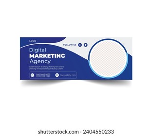 Digital marketing agency facebook or web banner template