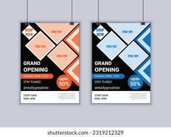 Digital marketing agency flyer design vector template