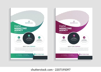 Digital Marketing Agency Flyer Template .
