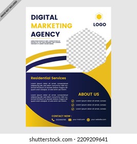 Digital Marketing Agency Flyer Template And Business Flyer Template