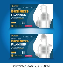 Digital Marketing agency grow your business plan promotional video thumbnails design