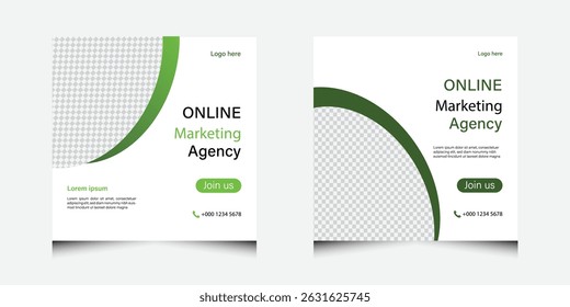 digital marketing agency instagram post template
