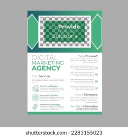 Digital marketing agency join our community and make lifelong connections flyer design