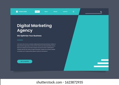 digital marketing agency landing page design