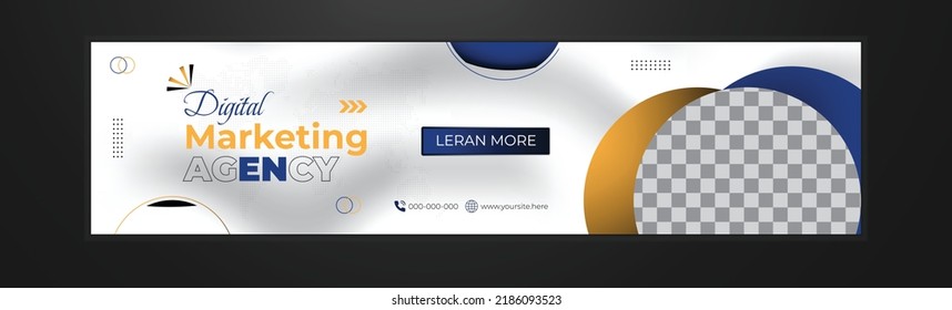 Digital marketing agency LinkedIn banner and Social media Cover Photo Facebook Stock Vector	
cover for LinkedIn and social media Facebook	