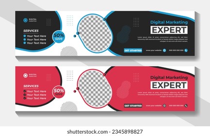 Digital marketing agency linkedIn Cover page or corporate business linkedin cover banner