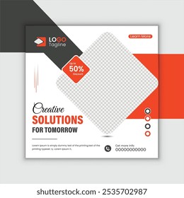 Digital marketing agency modern social media post design.