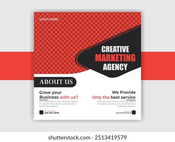 Digital Marketing Agency post banner and Social media template vector design