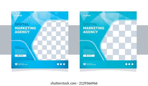 digital marketing agency poster social media promotion and post template design