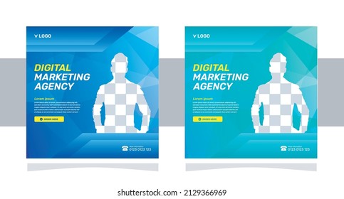 digital marketing agency poster social media promotion and post template design