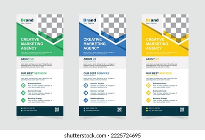 Digital marketing agency rack card or dl flyer template   