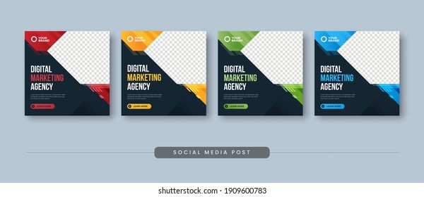 Digital marketing agency social media post template