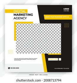 Digital marketing agency social media template