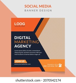 Digital marketing agency social media banner template