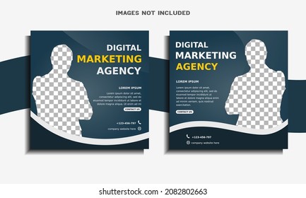 digital marketing agency social media post template