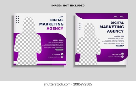 digital marketing agency social media post template