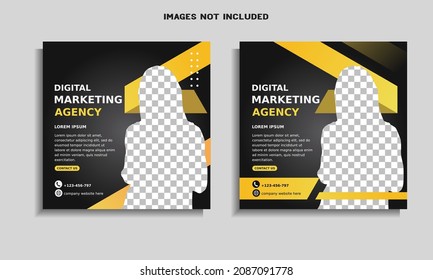 digital marketing agency social media post template