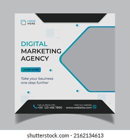 digital marketing agency social media post design template