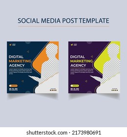 Digital marketing agency social media post template 