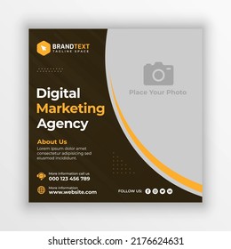 Digital marketing agency social media post template