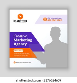 Digital marketing agency social media post template