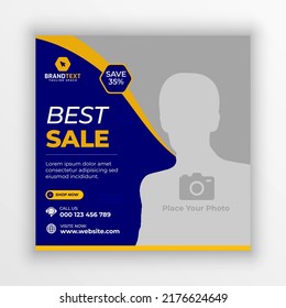 Digital marketing agency social media post template