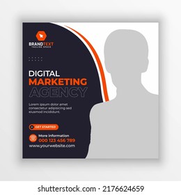 Digital marketing agency social media post template