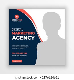 Digital marketing agency social media post template