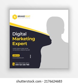 Digital marketing agency social media post template